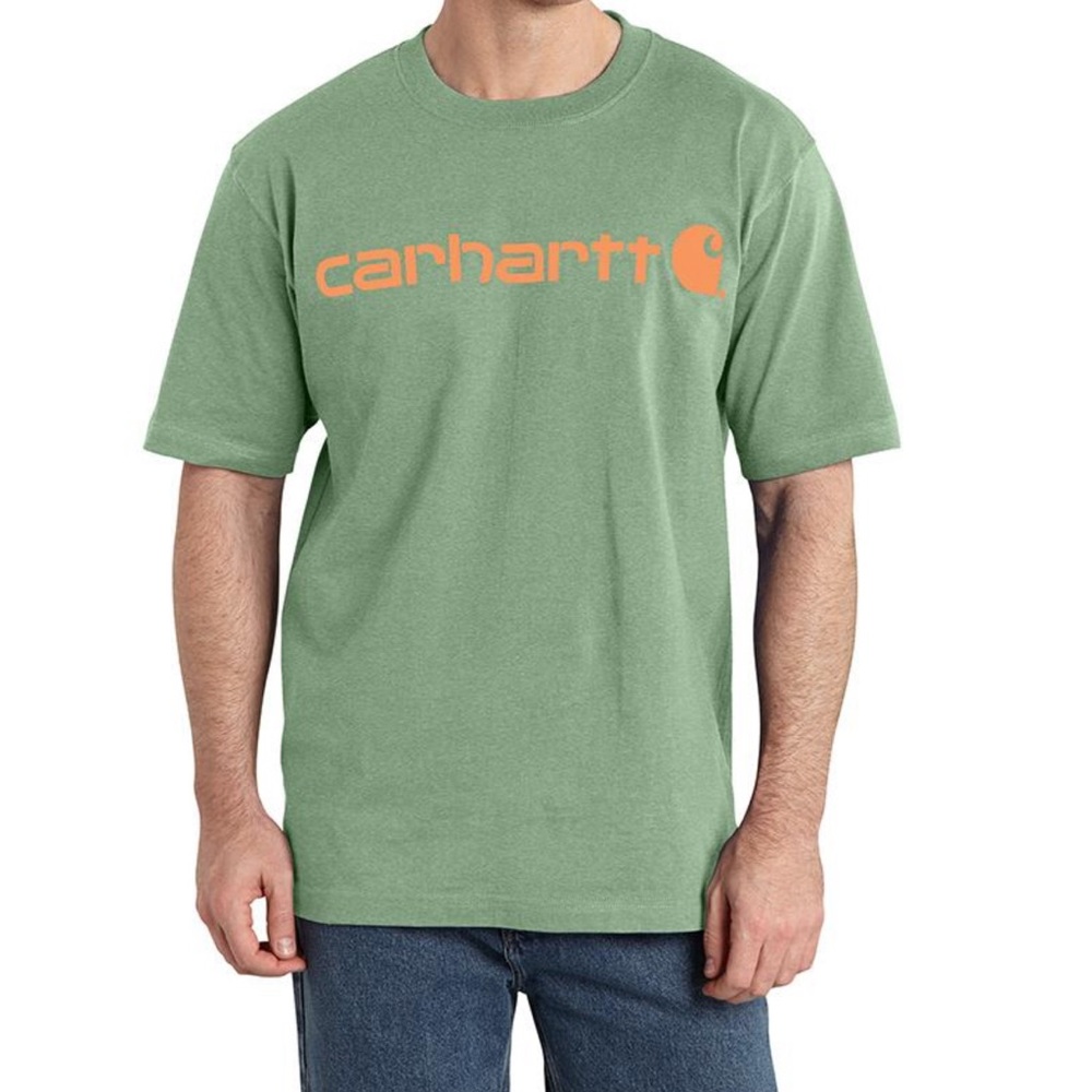Carhartt K195 Heavyweight Short Sleeve Tshirt Green M NWT